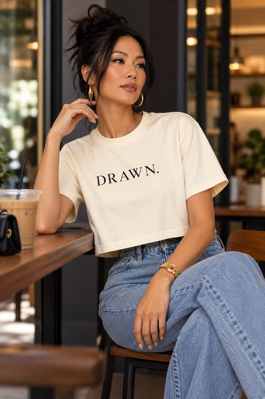 The DRAWN. Boxy Crop Tee