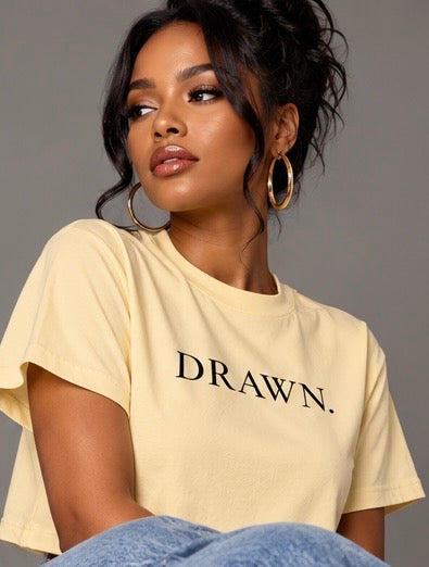 The DRAWN. Boxy Crop Tee