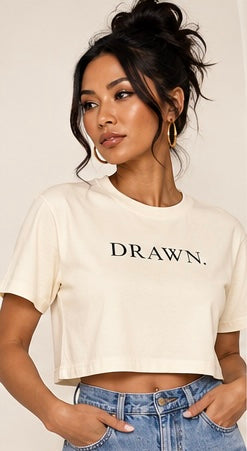 The DRAWN. Boxy Crop Tee