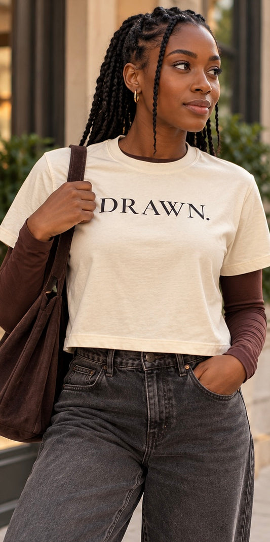 The DRAWN. Boxy Crop Tee